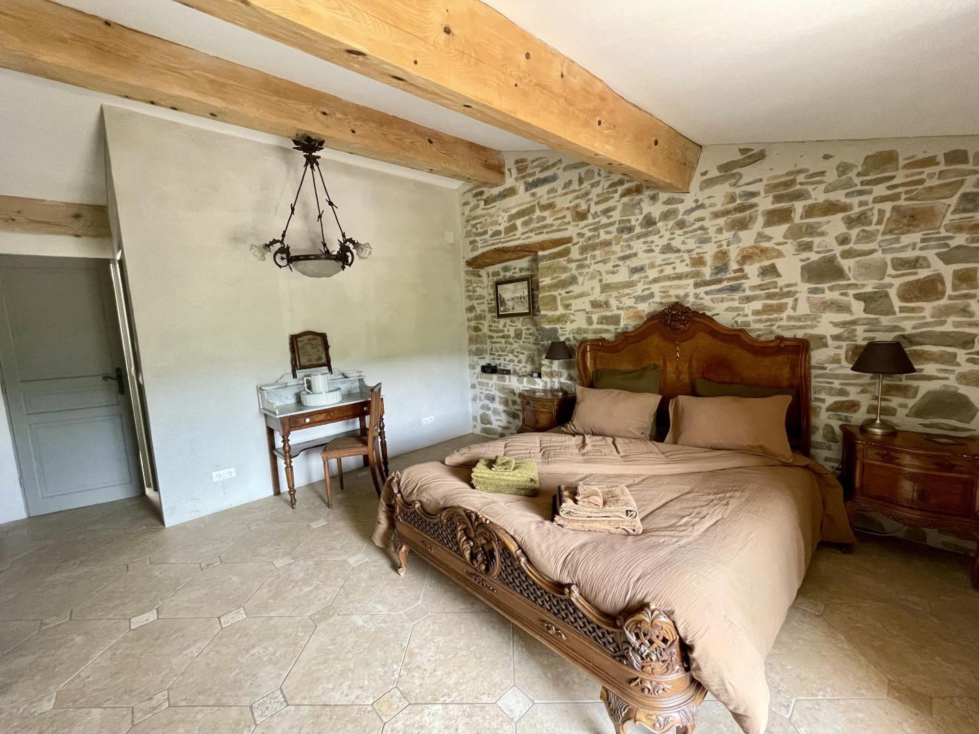 Le Domaine De La Tuilerie - Gite De Charme En Bord De Riviere Avec Piscine Servies-en-Val Habitación foto